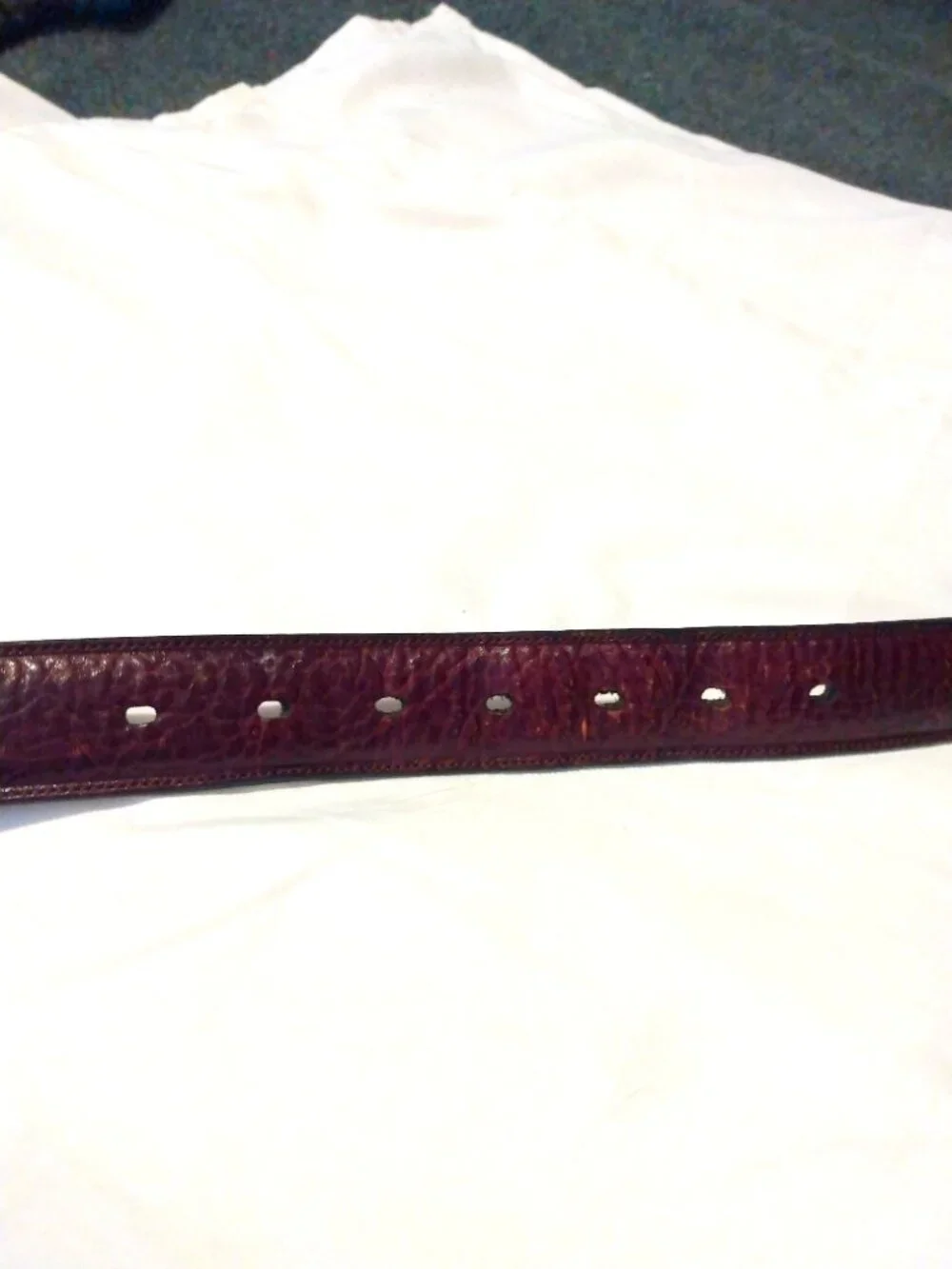 Perry Ellis Portfolio Italian Full Grain Cowhide Leather Belt Size 36 Brown